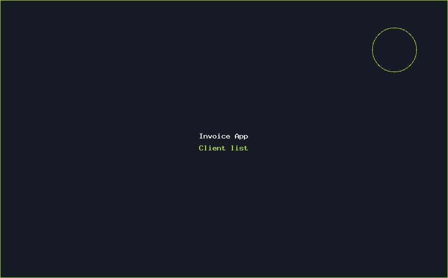 Invoice App Client list