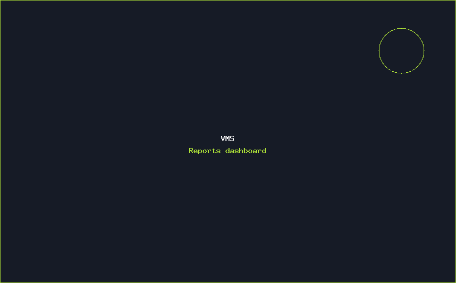 VMS Reports dashboard